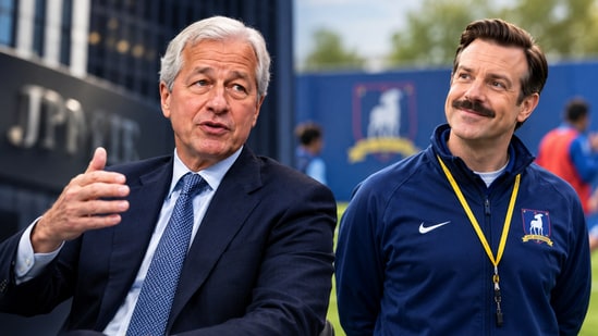 Jamie Dimon urges CEOs to embrace Ted Lasso’s people-first leadership style.