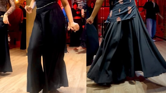 I bought 2 black flared bottoms for dance workshops and would wear them again