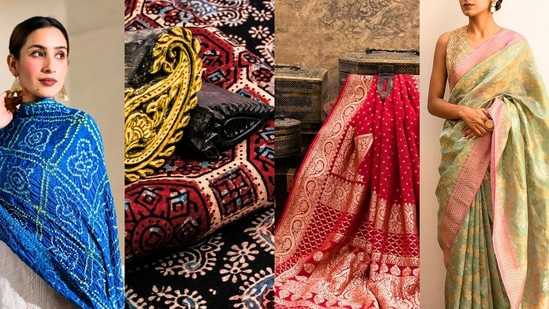 Banarasi, Chanderi, Bandhani or Ajrakh: 4 Indian fabrics I’m exploring (Pinterest)