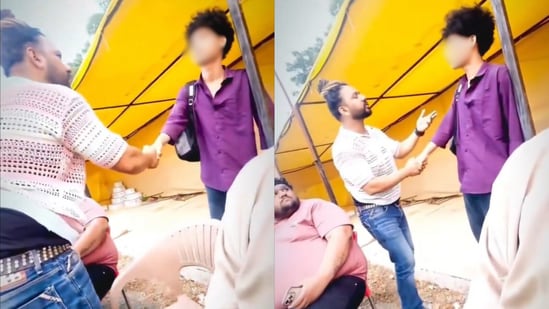 In the video, Amir Shokeen is heard making offensive comments about the youth's appearance and regional identity after learning that he is from Tripura.