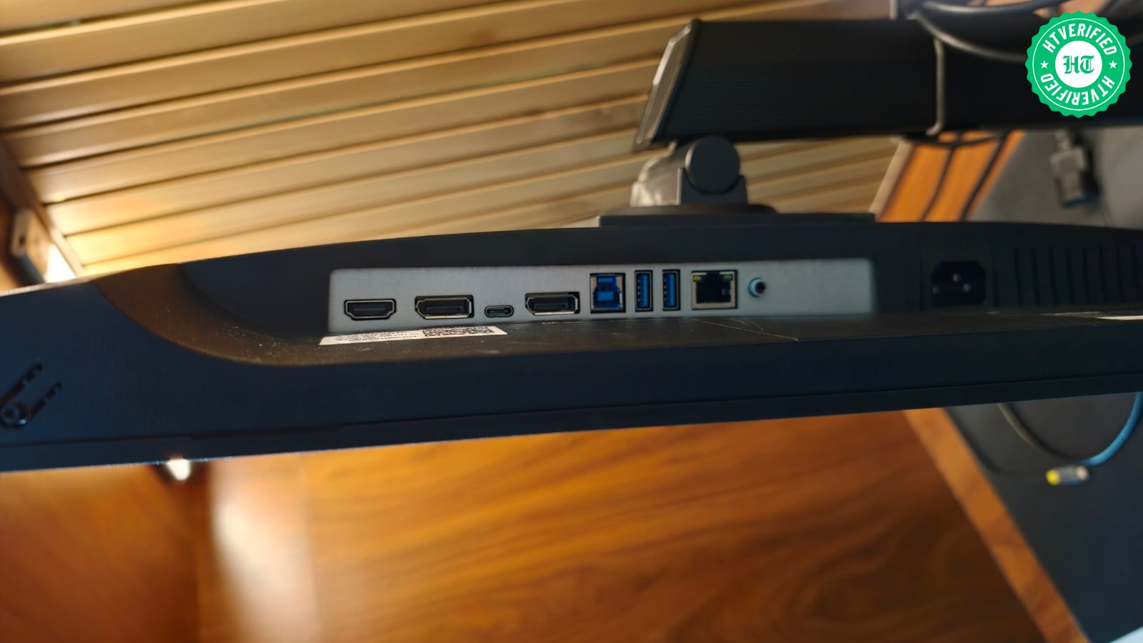 The VG2709U-2K doubles as a workstation hub, offering 65W USB-C charging, Ethernet, and multiple USB ports to reduce desk clutter. (Shubh Bhushan - Hindustan Times) The VG2709U-2K doubles as a workstation hub, offering 65W USB-C charging, Ethernet, and multiple USB ports to reduce desk clutter. (Shubh Bhushan - Hindustan Times)