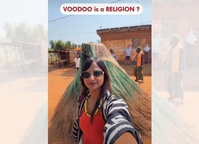 Sharanya Iyer visited Benin to observe their ancestor worship, trance rituals and voodoo-like practices. (INSTAGRAM/@TRULYNOMADLY) Sharanya Iyer visited Benin to observe their ancestor worship, trance rituals and voodoo-like practices. (INSTAGRAM/@TRULYNOMADLY)
