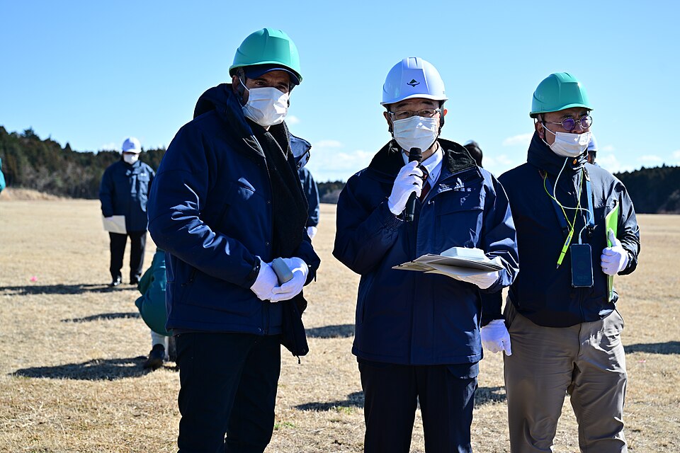 Japan’s Environment Ministry officials inspect a site in Fukushima as the country explores the managed reuse of soil removed during the nuclear cleanup. (Wikimedia Commons) Japan’s Environment Ministry officials inspect a site in Fukushima as the country explores the managed reuse of soil removed during the nuclear cleanup. (Wikimedia Commons)