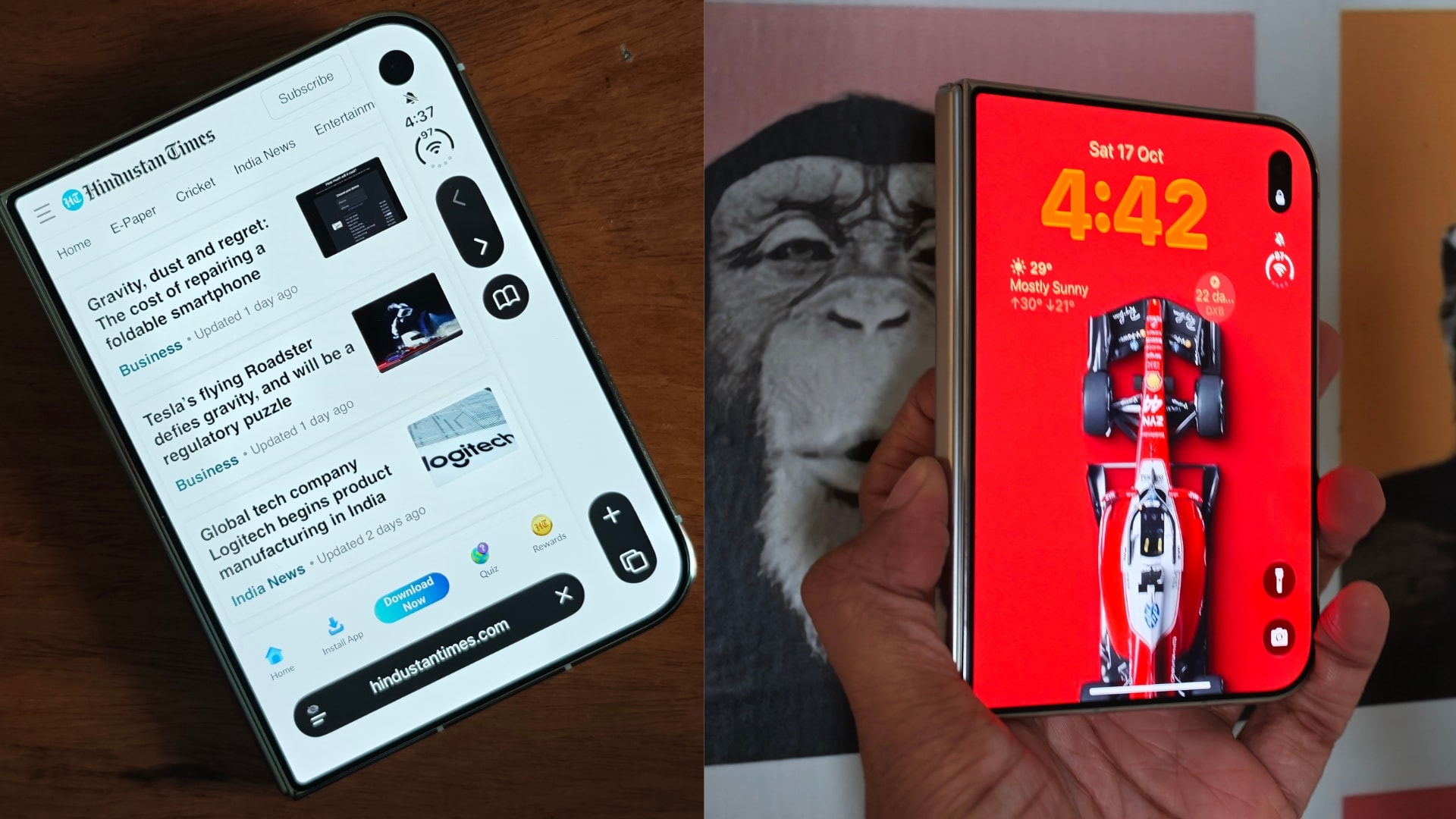The lock screen looks familiar, as expected, but the bigger iOS 27 changes become apparent as you navigate apps. (Vishal Mathur / HT Photo) The lock screen looks familiar, as expected, but the bigger iOS 27 changes become apparent as you navigate apps. (Vishal Mathur / HT Photo)