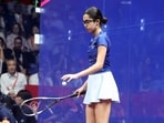 India's Anahat Singh in action. 
