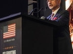 External Affairs Minister S. Jaishankar speaks at the 250th anniversary celebrations of American Independence in Mumbai.
External Affairs Minister S. Jaishankar speaks at the 250th anniversary celebrations of American Independence in Mumbai.
