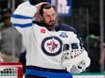 New Jersey Devils acquired Winnipeg Jets netminder Connor Hellebuyck.(AP Photo)