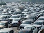 xxxxxxder as police set up barricades for security checking, in Gurugram, Saturday, Oct. 10, 2026. The heightened security measures were put in place following a protest call given by the Cockroach Janta Party (CJP) in Delhi demanding the resignation of Chief Election Commissioner (CEC) Gyanesh Kumar. (PTI Photo)(PTI10_10_2026_000283A)