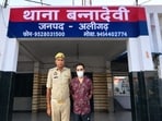 The arrested driver of the Audi in police custody (HT Photo)