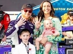 Tyler Reddick and his wife, Alexa, share two young sons, Beau and Rookie George.