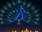 Mysuru’s record-setting drone display features India’s national bird.