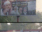 Lucknow: Posters Target Akhilesh Yadav, Samajwadi Party at National PG College Crossing