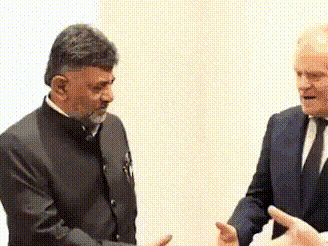 India-Poland Business Forum: DK Shivakumar welcomes Polish PM Donald Tusk in Bengaluru