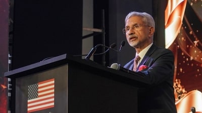 External Affairs Minister S. Jaishankar speaks at the 250th anniversary celebrations of American Independence in Mumbai. (@DrSJaishankar/X) External Affairs Minister S. Jaishankar speaks at the 250th anniversary celebrations of American Independence in Mumbai. (@DrSJaishankar/X)