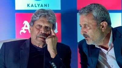 Professional Golf Tour of India (PGTI) President Kapil Dev, left, and CEO Amandeep Johl. (PTI)