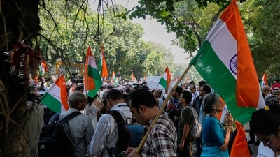 Anti-CEC protests LIVE: People carrying Indian flags in New Delhi, India, protest against the revision of electoral rolls that removed more than 130 million voters from the lists.