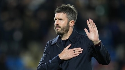 Michael Carrick made a passionate speech amid mounting pressure. (AP Photo) Michael Carrick made a passionate speech amid mounting pressure. (AP Photo)