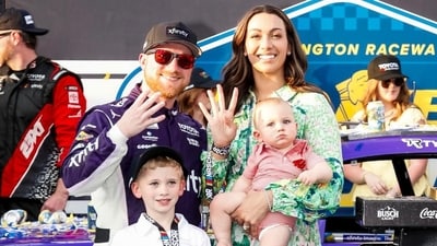 Tyler Reddick and his wife, Alexa, share two young sons, Beau and Rookie George. (Instagram @alexareddick_)