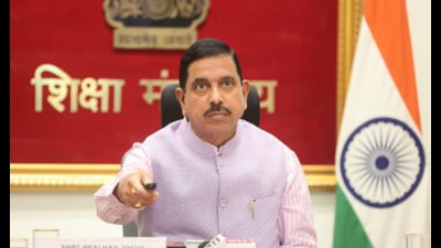 Union education minister Pralhad Joshi launching the KTS 5.0 registration portal. Union education minister Pralhad Joshi launching the KTS 5.0 registration portal.
