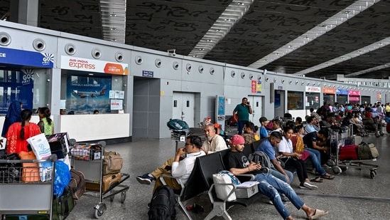 A handwritten note on tissue paper warning of a bomb at a boarding gate was found in a toilet at the Netaji Subhas Chandra Bose International Airport, Kolkata. (Representational Image: AFP)