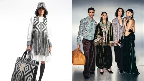 (L-R) AM:IT by Amit Aggarwal, Manish Malhotra's Luxe Pret collection (Instagram)