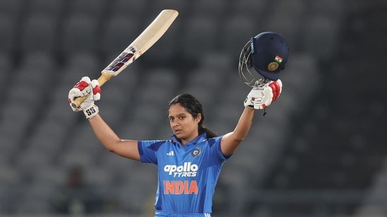 Pratika Rawal scored an unbeaten 100 against Zimbabwe.