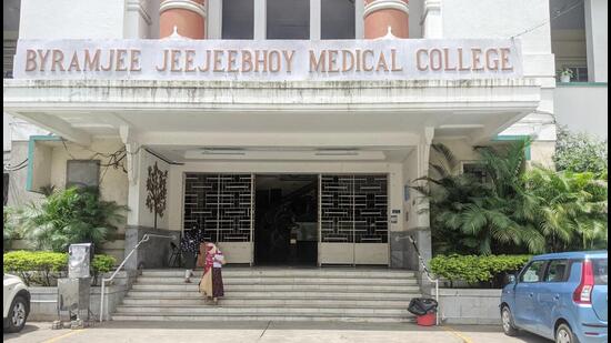 Pune, India - August 03, 2020: A view of B.J. Medical College in Pune, India, on Monday, August 03, 2020. (Photo by Shankar Narayan/HT PHOTO)