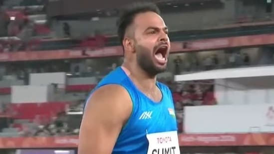 Sumit Antil wins javelin gold in Asian Para Games.(X Image)