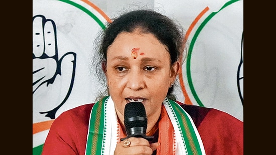 Uttar Pradesh Congress Committee (UPCC) President Aradhana Mishra (PTI)
