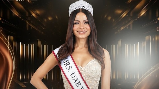 Indian woman who began modelling in Class 10 credits husband for Mrs UAE World win