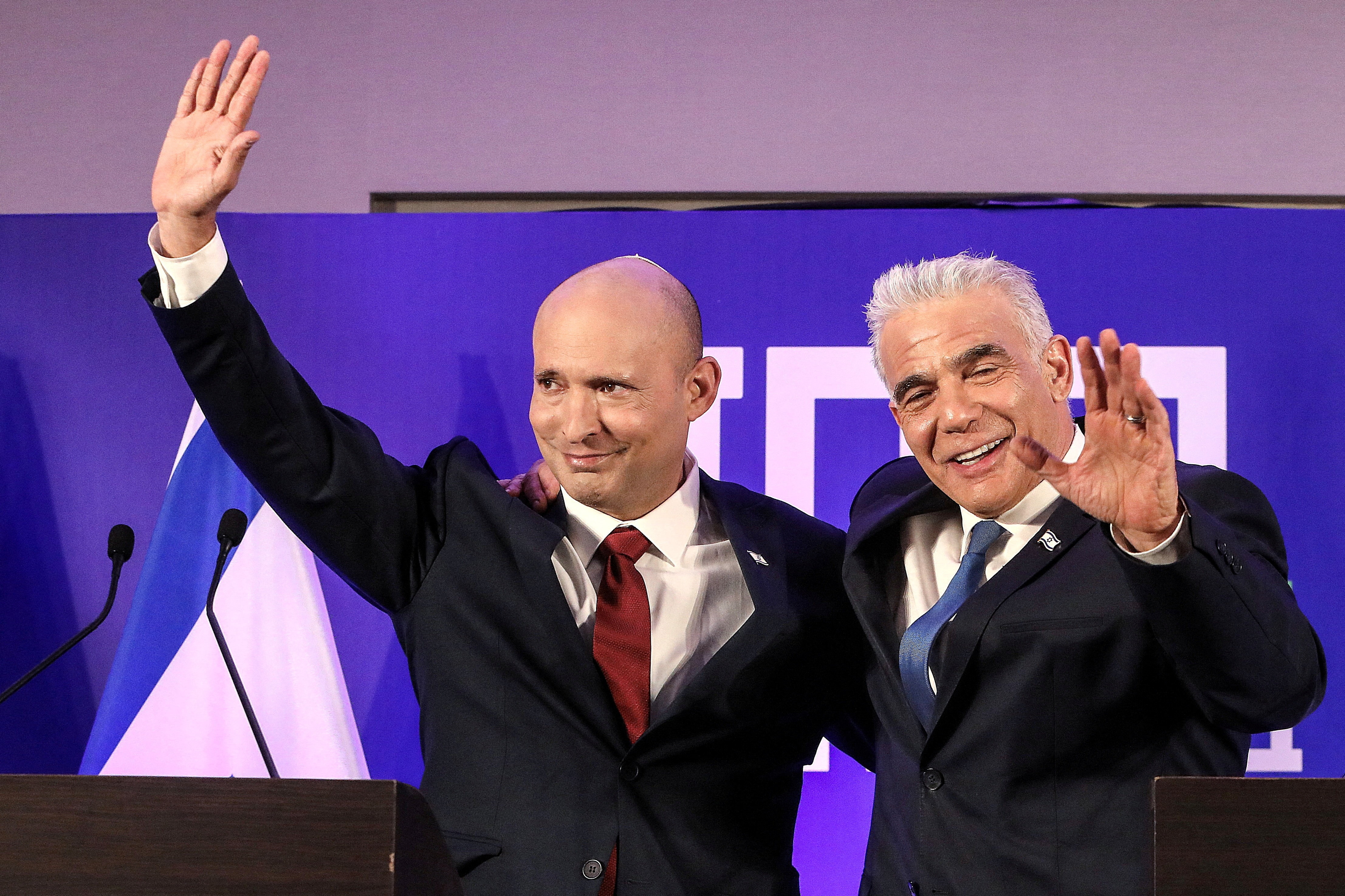 B'Yachad combines Bennett’s right-wing political background with Lapid’s centrist Yesh Atid party, (REUTERS)