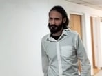 Bailed-out US National Matthew Aaron Vandyke arrives at Delhi's Rouse Avenue Court to appear before the NIA court in the Myanmar training camp case, after returning from the USA.