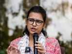 New Delhi, Oct 24 (ANI): All India Students' Association (AISA) National President Neha Bora addresses a press conference at the CPI(ML) Liberation Parliamentary Office, in New Delhi on Thursday. (ANI Photo/Amit)