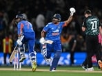 Nitish Kumar Reddy and Tilak Varma, left, celebrate after winning the second T20I between New Zealand and India. Nitish Kumar Reddy and Tilak Varma, left, celebrate after winning the second T20I between New Zealand and India.