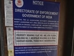 ED officials on October 15 changed the lock of the flat in presence of police personnel and witnesses and restored its possession. 