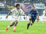 Odhisa FC vs NorthEast United FC in ISL.