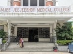 Pune, India - August 03, 2020: A view of B.J. Medical College in Pune, India, on Monday, August 03, 2020. (Photo by Shankar Narayan/HT PHOTO)