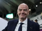 President Gianni Infantino reacts after Spain win the Under-20 Women's World Cup,(REUTERS)