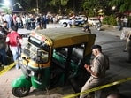 The victim was sitting in an autorickshaw in Sanatan Dharam Temple in Sector 22-B on Thursday night when the two gang members, along with the juvenile, arrived on a motorcycle and opened fire. (HT File)