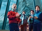 Too many of us have lost the art of listening. We are eager to do the talking, and restless to move on to the next thing. Below, Steve Carell, Ramy Youssef, Jason Schwartzman and Cory Michael Smith in a still from Mountainhead (2025), in which self-absorption and hubris combine to spark chaos.
