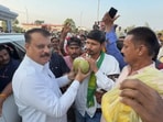 Tribal farmers and villagers affected by the Ken-Betwa Link Project, under the leadership of Bhatnagar, have been staging a protest for the past 42 days.(Instagram/@iamitbhatnagar)