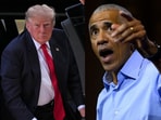 Obama, Trump exchange fresh jabs as midterm campaigns in Ohio and Florida.
