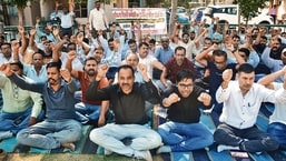 Haryana power employees call off strike after government moves to block license to Gurugram private firm Haryana power employees call off strike after government moves to block license to Gurugram private firm