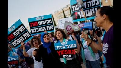 As things stand, neither the Bibi bloc nor the Change bloc appears to have a clear path to the 61 seats needed for a majority in the 120-member Knesset. This is because around 20% of Israel’s citizens are Arabs. (Reuters) As things stand, neither the Bibi bloc nor the Change bloc appears to have a clear path to the 61 seats needed for a majority in the 120-member Knesset. This is because around 20% of Israel’s citizens are Arabs. (Reuters)