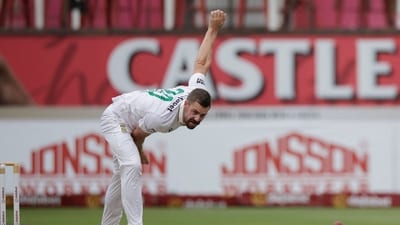 Anrich Nortje bowled just 3.3 overs in the second Test. (AFP) Anrich Nortje bowled just 3.3 overs in the second Test. (AFP)