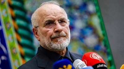 Iran's parliament speaker Mohammad Bagher Ghalibaf