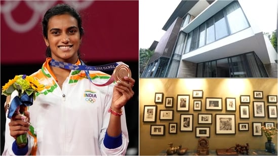 PV Sindhu’s Bengaluru home pairs contemporary interiors with heritage-inspired details. (Youtube/@FarahKhan)