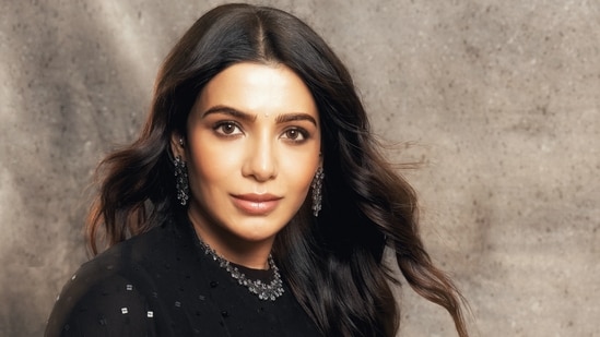 Samantha Ruth Prabhu's anarkali look is regal without trying too hard. Luxe without being loud – and it lets her pregnancy glow do most of the talking.  (Instagram/ Samantha Ruth Prabhu)