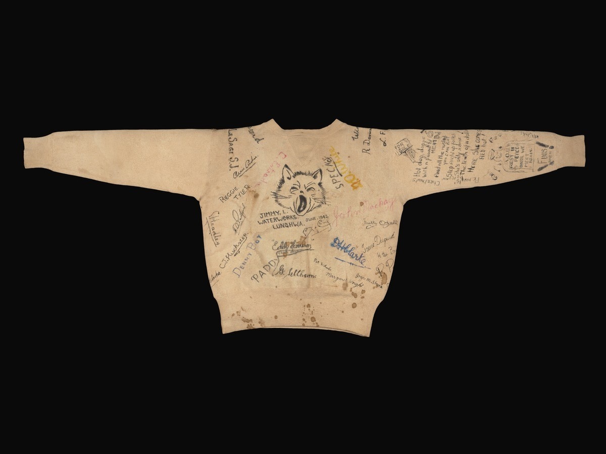 The jumper belonging to Carl Lopes. (Courtesy IWM)