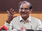 Narayanan emphasised that partnering with private firms was essential to meet surging global. (PTI Photo/R Senthilkumar)(PTI)